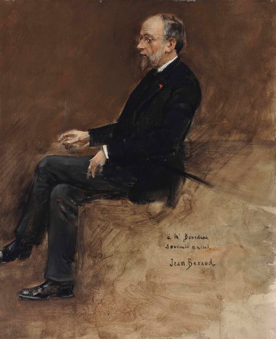 Portrét Hippolyte Taine (olej na panelu) od Jean Beraud