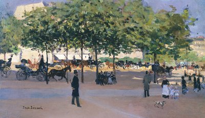 Promenáda v neděli odpoledne, Paříž od Jean Beraud