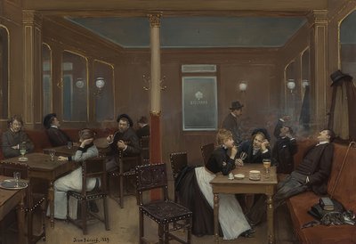 Studentenkneipe. 1889 od Jean Beraud