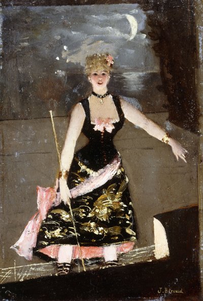 Zpěvák Music Hall, od Jean Beraud