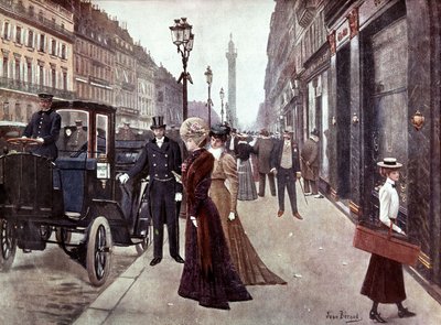 Rue de la Paix v Paříži, c. 1900 (malba) od Jean Beraud