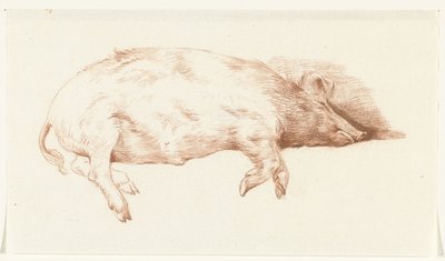 Ležící prase, vpravo od Jean Bernard