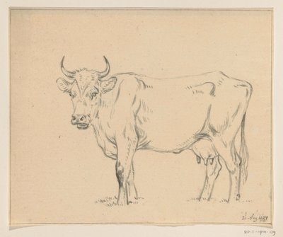 Stojící kráva, vlevo od Jean Bernard