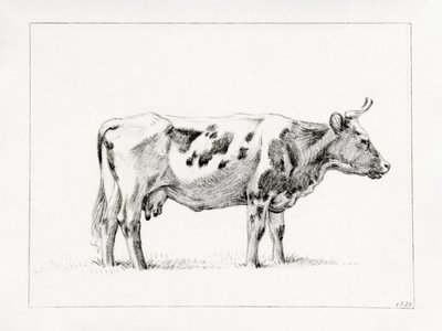 Stojící kráva (1820) od Jean Bernard