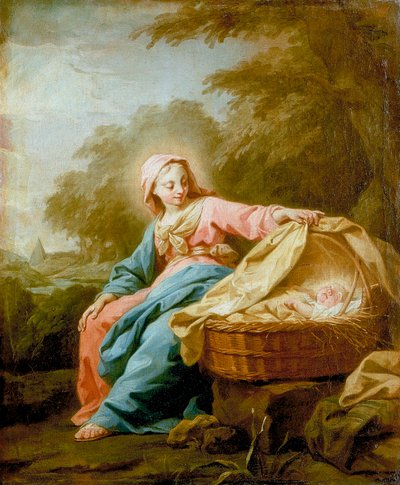 Odpočinek na útěku do Egypta, 1756 od Jean Bernard Restout