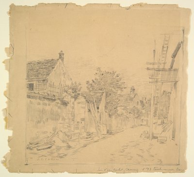 Vesnická ulice od Jean Charles Cazin