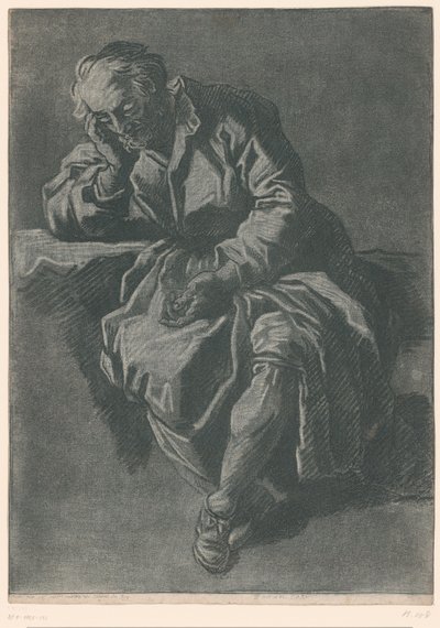 sedícího muže od Jean Charles François