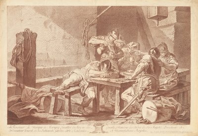Strážnice od Jean Charles François after Carle Van Loo