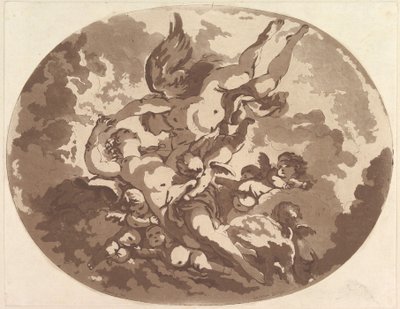 Venuše a Amor, 1766. od Jean Claude Richard Saint Non