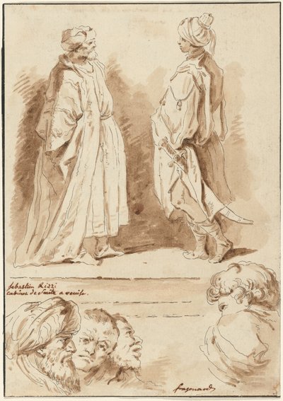 Podrobnosti z "Klanění tří králů" a "Bazén v Bethesdě" od Jean Claude Richard de Saint Non after Jean Honoré Fragonard after Sebastiano Ricci
