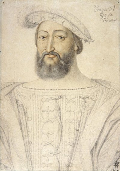 Portrét Františka I. (1494-1547), francouzského krále par Clouet, Jean (asi 1485-1541). Černá křída a sangvinik na papíře, rozměr : 31,6x22,5, první polovina 16. stol., Státní Ermitáž, St. Petersburg od Jean Clouet