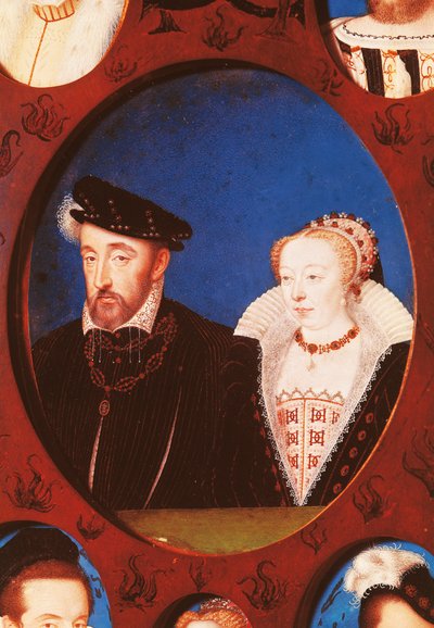 Portrét Jindřicha II z Francie (Saint-Germain-en-Laye od Jean Clouet