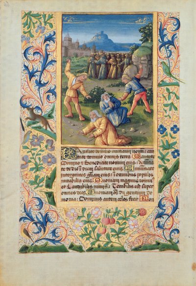 paní Lat. Q.v.I.126 Ukamenování svatého Štěpána, z 
