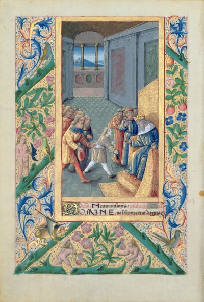 paní Lat. Q.v.I.126 f.53v David byl poslán k Saulovi, z 