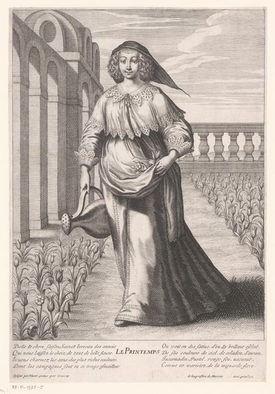 Jaro Le Printemps (název na objektu) Personifikace čtyř ročních období (název série) od Jean Couvay