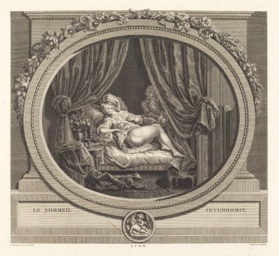 Přerušovaný spánek od Jean Dambrun after François Marie Isidore Queverdo