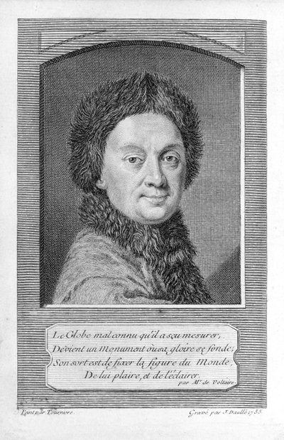 Pierre-Louis Moreau de Maupertuis, astronom (1698 - 1759). od Jean Daullé