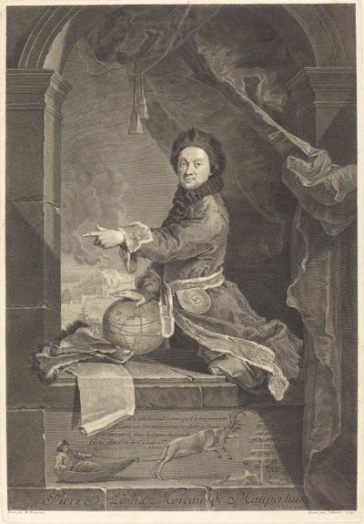Pierre Louis Moreau de Maupertuis od Jean Daullé after Robert Levrac Tournieres