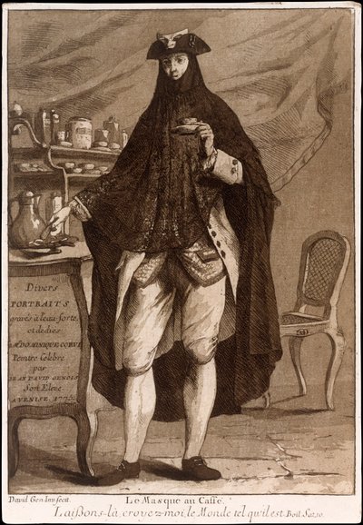 Titulní strana z Divers Portraits, pub. 1775 lept. od Jean David Genois