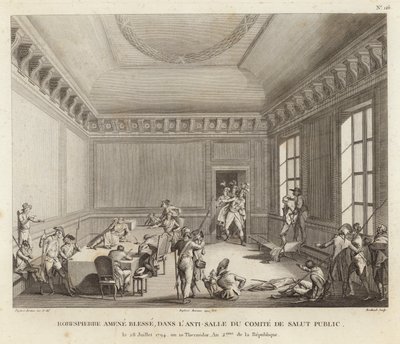 Maximilien de Robespierre vede útok od Jean Duplessi Bertaux