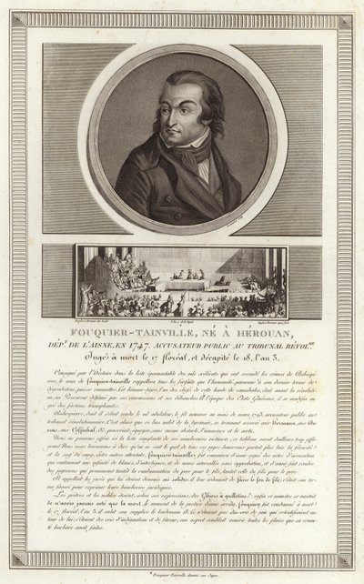 Portrét Antoine Quentin Fouquier de Tinville od Jean Duplessi Bertaux