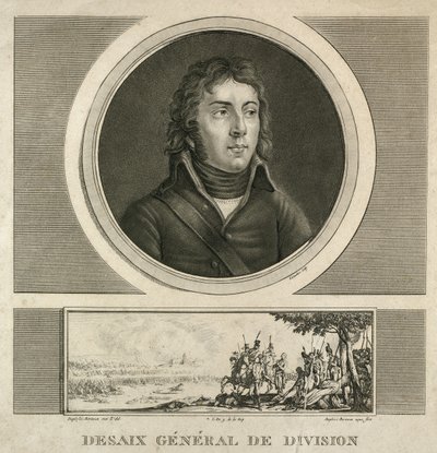 Portrét generála Louise Charlese Antoina Desaixe (cca 1800 - 1815 0,38 x 0,24) od Jean Duplessi Bertaux