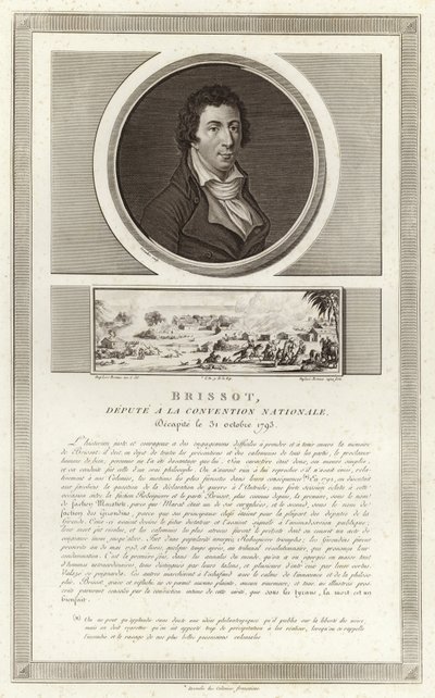 Portrét Jacquese Pierra Brissota od Jean Duplessi Bertaux