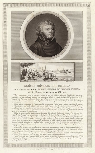 Portrét Jeana Baptisty Klebera od Jean Duplessi Bertaux