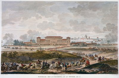 Bitva u La Favorite, Itálie, 25 Nivose, rok 5. ledna 1797 od Jean Duplessis Bertaux