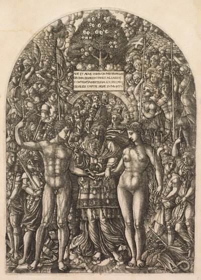 Svatba Adama a Evy, 1555. od Jean Duvet