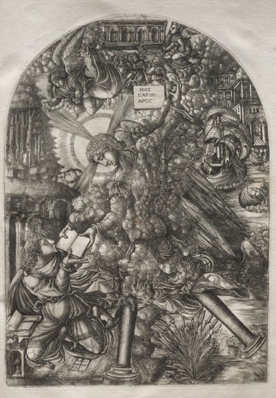 Apokalypsa: Anděl dává St. John the Book to eat, 1546-1556. od Jean Duvet
