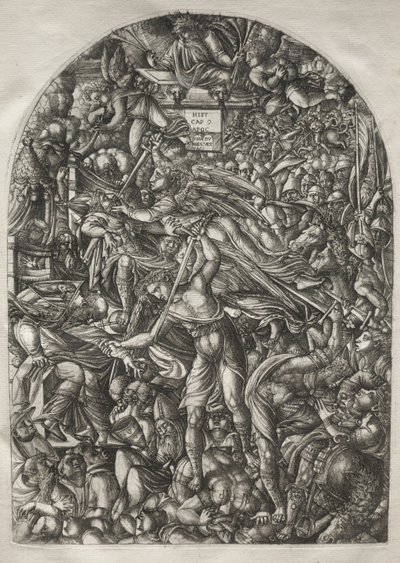 The Apocalypse: The Angel Sounding the Sixth Trumpet, 1546-1556. od Jean Duvet