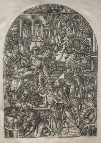 Apokalypsa: Umučení svatého Jana Evangelisty, 1546-1556. od Jean Duvet