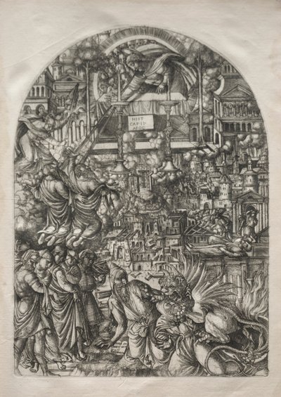 The Apocalypse: The Measurement of the Temple, 1546-1556. od Jean Duvet