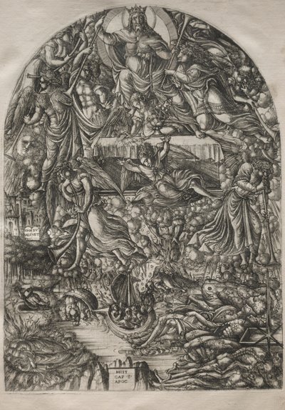 Apokalypsa: Otevření sedmé pečeti, 1546-1556. od Jean Duvet