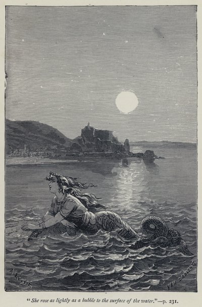 "Vystoupila lehce jako bublina na hladinu vody" (rytina) od Jean Edouard Dargent