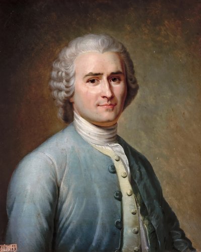 Portrét Jean-Jacques Rousseau 1712-1778 od Jean Edouard Lacretelle