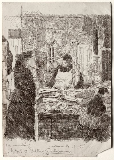 Na starém trhu od Jean Emile Laboureur
