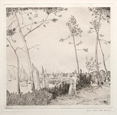 Promenáda v přístavu od Jean Emile Laboureur