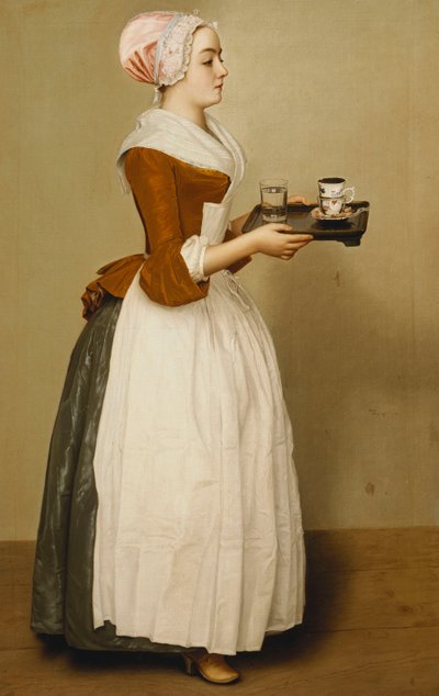 Šálek čokolády; Čokoládový pohár, od Jean Étienne Liotard