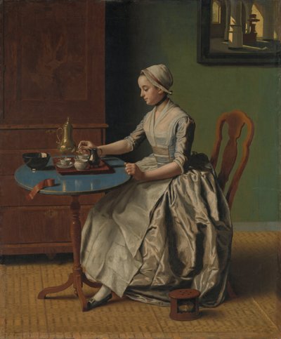 Holandská dívka u snídaně od Jean Étienne Liotard