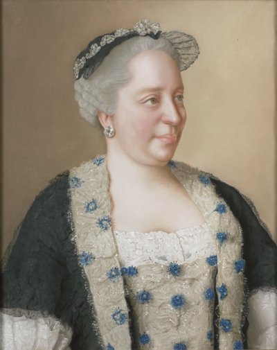 Portrét císařovny Marie Terezie Rakouské (1717-1780) od Jean Étienne Liotard