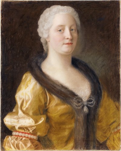 Portrét rakouské císařovny Marie Terezie od Jean Étienne Liotard