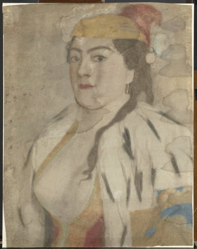 Portrét neznámé ženy z Istanbulu od Jean Étienne Liotard