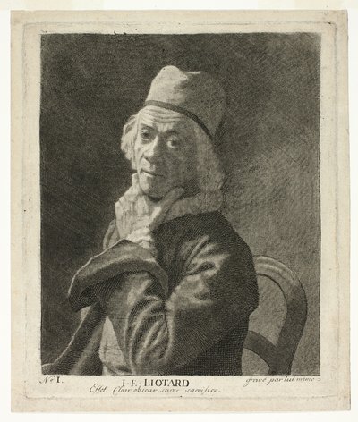 Malý autoportrét od Jean Étienne Liotard