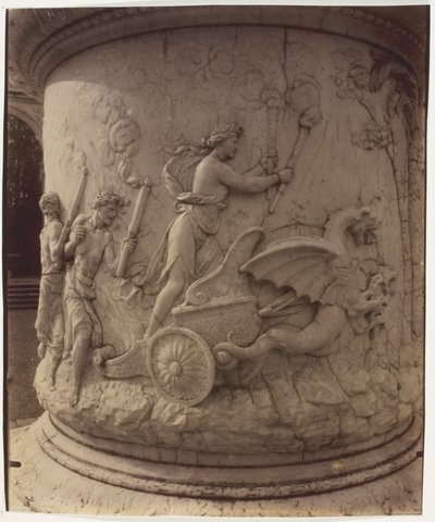 Versailles, Únos Proserpiny Plutem, Girardon, (detail) od Jean Eugène Auguste Atget
