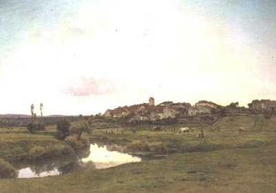 Saone v Lironcourt, Vosges od Jean F. Monchablon