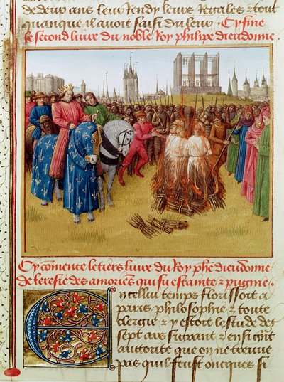 Fr 6465 f.236 Prosba heretiků v roce 1210 (viz také 161701) od Jean Fouquet