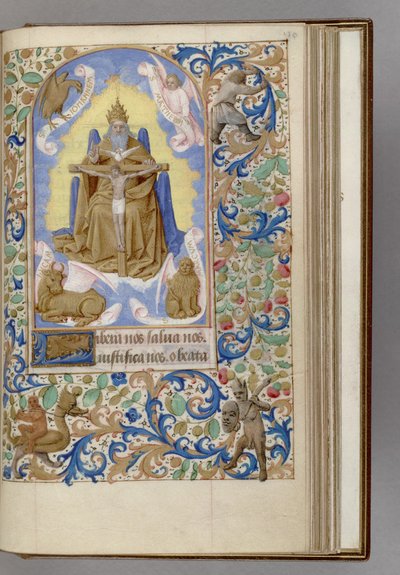 Gnadenstuhl Kniha hodin, 1450-1499 od Jean Fouquet