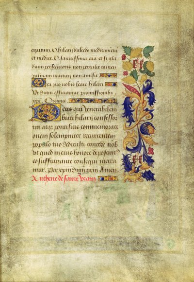 St. Veran vymítající posedlé v severní uličce katedrály Notre-Dame de Paris, obráceně, z 